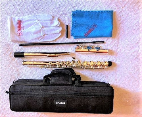 Flauta Transversal Yamaha  Yfl 211sl  Nova