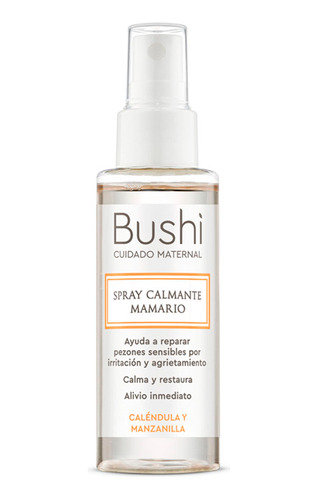 Bushi Cuidado Maternal Calmante Mamario Spray Calendula 60ml