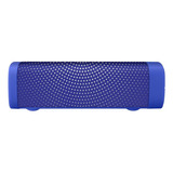 Bocina Bluetooth Mini Soundbar Con Acabado Textil Azul Color Azul Marino