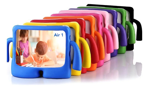 Mica Cristal + Funda Bracitos Niños Para iPad Air 1 A1474 75