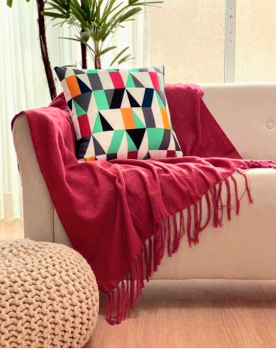 Manta Para Sofá E Cama 1,50×2,20m Decorativa Colorida