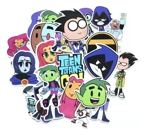 Teen Titans Go! - Set 50 Stickers / Calcomanías / Pegatinas