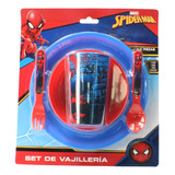  Spiderman Set Cubiertos Infantil 5 Pcs Hu-70635spm