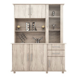 Modular Comoda Vajillero Orlandi 1,20 4 Puertas 2 Cajones