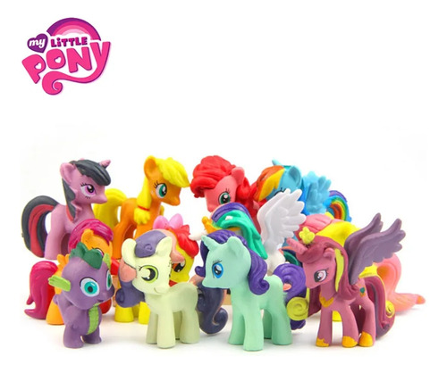 Set 12 Figuras My Little Pony 4/6 Cm Unicornio Caballo