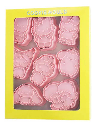 Moldes Cortadores Para Galletas Sanrio Kuromi Melody Kitty