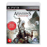 Assassins Creed 3 Standard Edition Ps3 Mídia Física Seminovo