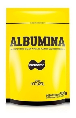 Albumina Refil 500g - Naturovos - Varios Sabores