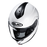 Casco Hjc Abatible C91 Blanco Perla Certificado Ece Lente 