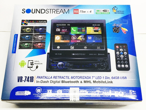 Autoestereo Dvd Pantalla Tactil Monitor Soundstream Usb Bluetooth Mp3