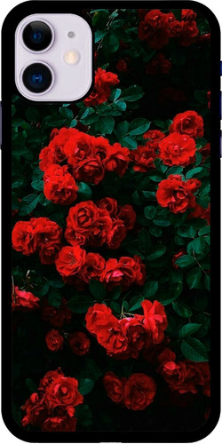 Funda Para Celular Dama Flores Rosas Rojas