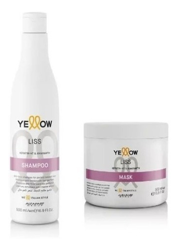 Yellow Liss Mask 500ml + Shampoo Liss Therapy Yellow 500ml