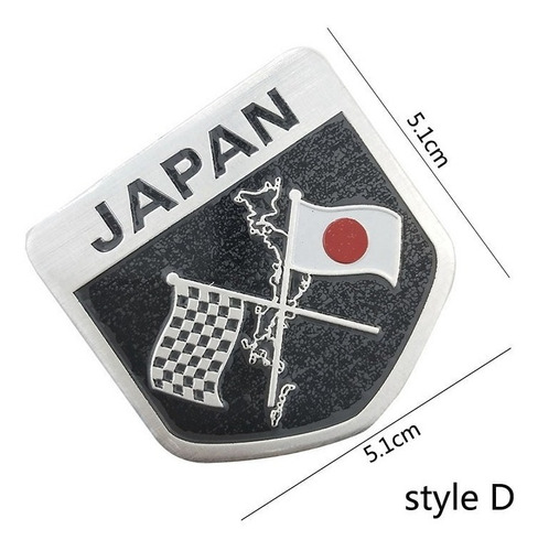 Emblema Sticker Adhesivo Plastico Emblema Japon Auto Moto Foto 4