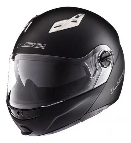 Casco Ls2 370 Easy Negro Brillo