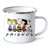 Taza Friends Snoopy Y Charlie Brown De Peltre (10oz=300ml)