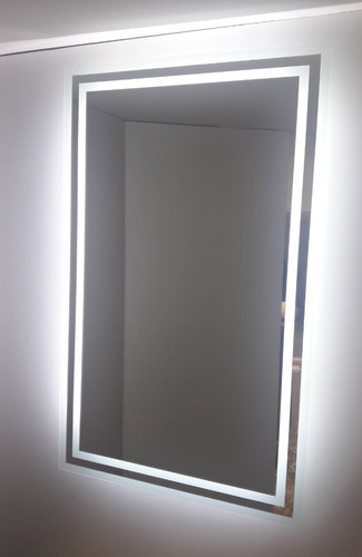 Espejo Luz Led 60x80 Baño Guarda Esmerilada