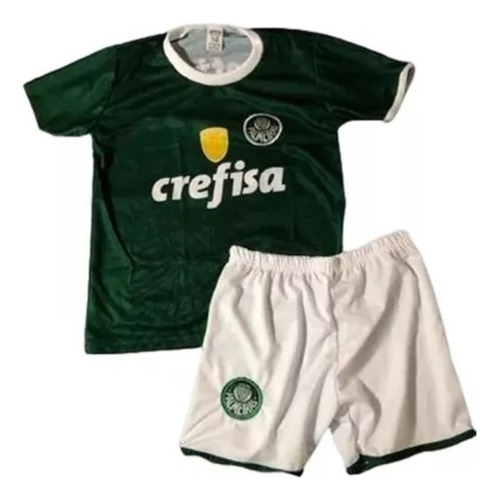 Conjunto Futbol Criança Infantil Palmeiras /símbolo Bordado7