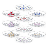 10 Diademas De Cristal Para Niñas Y Niñas Con Diamantes