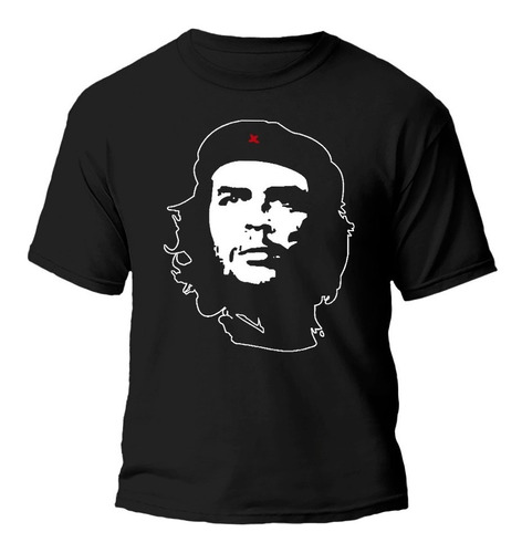 Remera Che Guevara Clasico Estrella Roja Algodón Premium