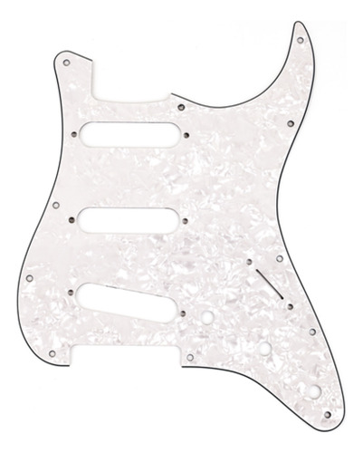Pickguard, Stratocaster® S/s/s, White Pearl, 4 Capas