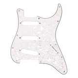 Pickguard, Stratocaster® S/s/s, White Pearl, 4 Capas