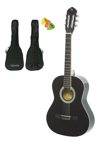 Violão Infantil Giannini 3/4 Start N6 Nylon Canhoto + Kit