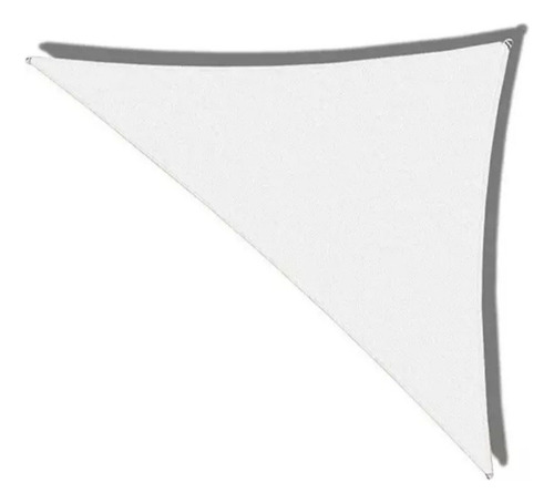 Toldo Vela Decorativa Triangular Blanca 90% 3m X 4m X 4.9m