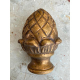 Pinha Bronze Usada Lustre Móvel Corrimão Bengala Antigo