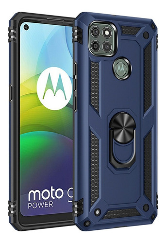 Funda Uso Rudo Para Moto G9 Power + Mica Cristal Templado