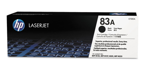 Cartucho De Tóner Hp 83a (cf283a), Negro