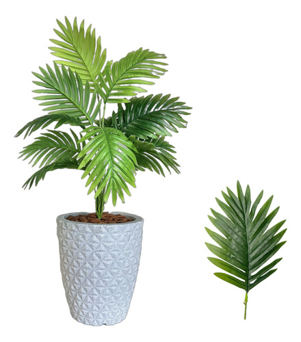 Planta Artificial Palmeira Com Vaso Polietileno Completo