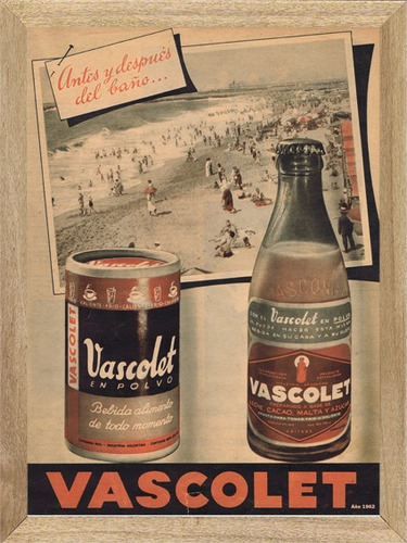 Chocolate Vascolet , Cuadro, Publicidad Antigua      M668