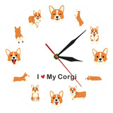 Reloj De Pared De Moda Decorativo Silencioso Creativo Perros
