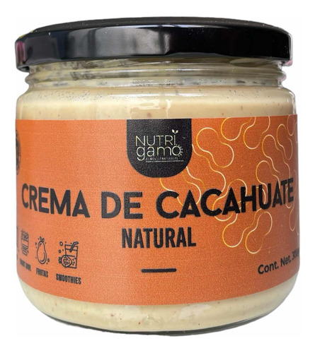 Crema De Cacahuate 100% Natutal, Vegano, Sin Conservadores.