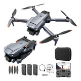 Mini Drone Profesional Con 5 Cámaras 4k+3 Baterías