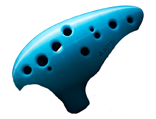 Flauta Azul Zelda Ocarina Of Time 12 Furos Som Perfeito