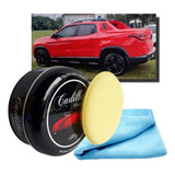 Kit Cera Cleaner Wax Cadillac 150g Brilho + Aplicador + Pano