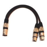 Cabo  Splitter Y 5 Metros   1xlr Macho X 2 Xlr Fêmea