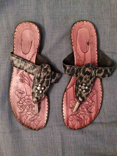 Zapatos Chatitas Sandalias Leopardo Mujer Primavera Verano