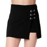 Falda-short Mujer Casual Recto Negro Stfashion 64105043