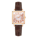 Reloj De Vestir Casual Con Joyas De Cristal De Acero Inoxida