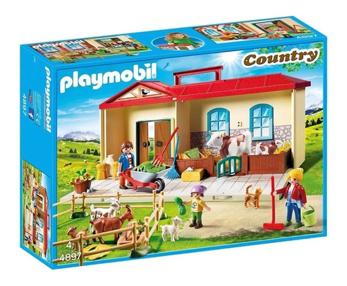 Playmobil Country Granja Maletin Playset Art 4897 Loonytoys