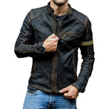 Chaqueta De Cuero Punk De Pie Con Cuello [u] [u]