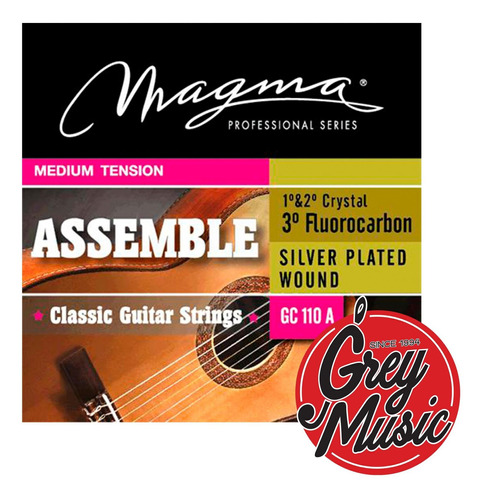 Encordado Magma Gc110a Para Guitarra Clasica Medium Tension