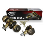 Grip Tools Premier Ed04-3 Combo Entry Lock Set Perilla De Pu