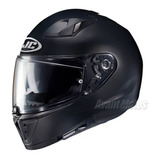 Casco Moto Hjc Integral I70 Sólid Negro Satinado Avant Motos