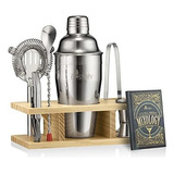 Mixology Bartender Kit Y Coctelera Para Mezclar Bebidas..