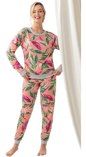Pijama Mujer Invierno Viscosa Talles Grandes Lencatex 22316e