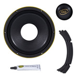 Kit Reparo Alto Falante Eros E510 Pro 500 Rms 8 Ohm Original Cor Preto