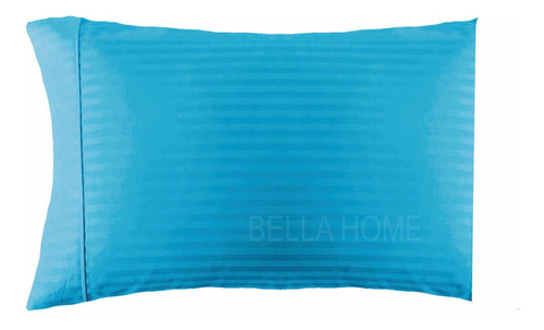 Funda Almohada Rayas Satin Tipo Seda Hotelera X Unidad 70x50